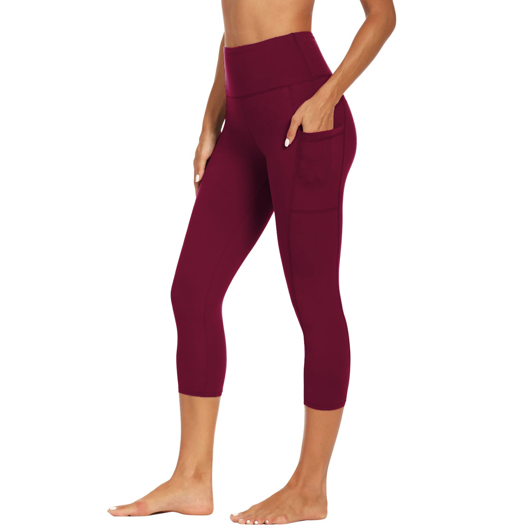KIRAWear Studio Sculpt 7/8 Legging in Wine luxury sculpting activewear